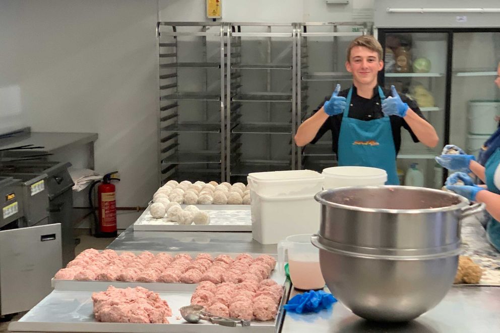 Making Scotch Eggs in the SurfnTurf Kitchen