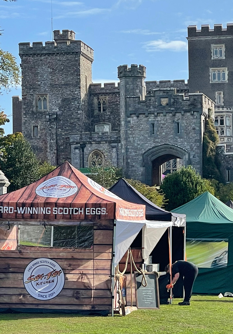 Surf n Turf Kitchen at Powerham Castle